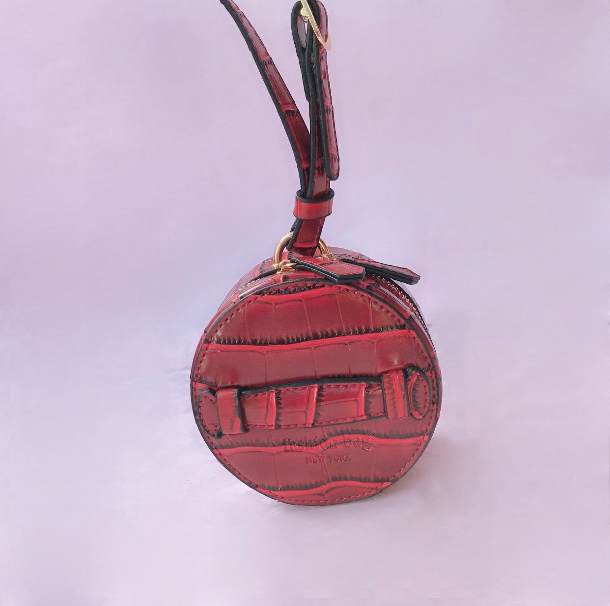 Micro Croc Fashion Bag in red